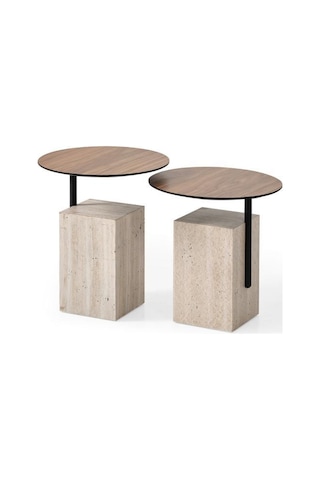 Orta Sehpa Takımı No:779 Mdf 2 Li Sehpa Takımı Zigon Sehpa Rehome