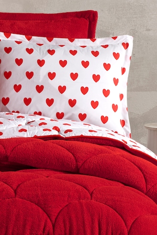 Nordqueen Wellsoft Çift Kişilik Uyku Seti Çift Taraflı Amor Beyaz