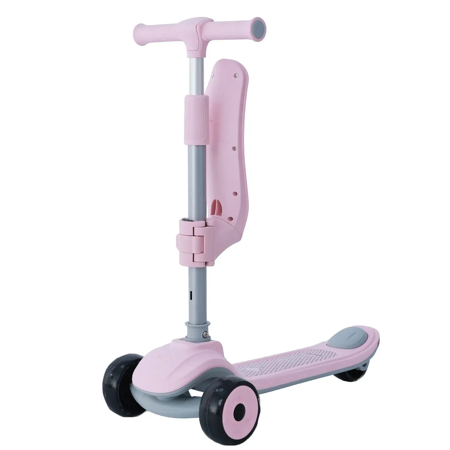 Prego Bluetooth Özellikli Işıklı Katlanabilir Nitro Scooter Pembe pembe