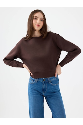 Loft Kahverengi Kadın Sweatshirt Lf2041105 Kahverengi