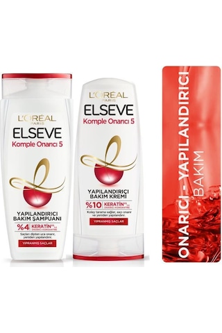 L'Oreal Paris Elseve Komple Onarıcı 5 Yapılandırıcı Bakım Seti 2'li