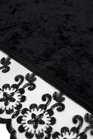 Favora Fatih Güpürlü Kadife Fiskos Örtüsü Siyah