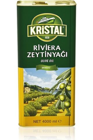 Kristal Riviera Zeytinyağı Teneke 4 L