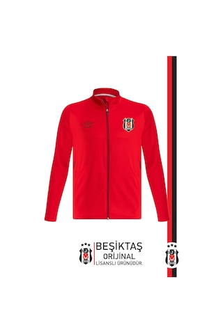 Beşiktaş Lisanslı Tam Fermuarlı Dik Yaka Sweat Kişiye Özel Kutulu 001