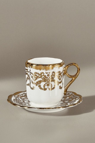 Karaca Cihangir 6 Kişilik Kahve Fincan Takımı 90 Ml Gold