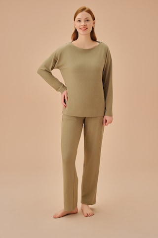 Suwen Siamore Pijama Takımı Sh251986601060 Olıve Zeytin Yeşili