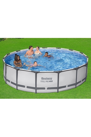 Bestway Steel Pro Max 56488 Prefabrik Yer Üstü Havuz Seti 4,57 M X 1,07 M