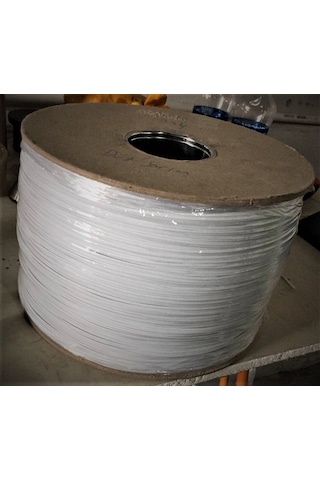 Pvc Kaplı İnce Bağteli Klips Beyaz 17 Cm Kesilmiş 500 Gram