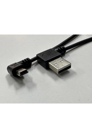90 Derece 5 Pin Spiral Kablo 90 Derece Mini Usb Spiral Kablo 1 Metre