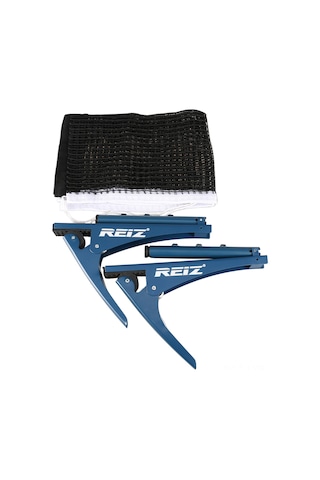 Ranyeek Tenis Masası Ağı Ve İki Mavi Sırtlı Klips Seti - Kolay Kurulum, Dayanıklı Poliester Ağ, 177cm Genişlik, Spor Ve Antrenman İçin