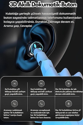 Time&Tech M20 Bluetooth 5.4 Kablosuz Kulak İçi Oyuncu Kulaklığı