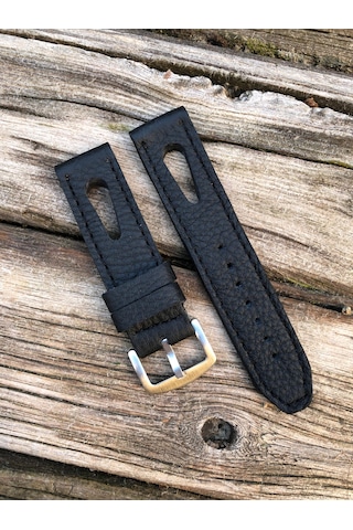 22 Mm Siyah Deri Kordon
