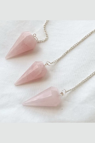 Pembe Kuvars Pandül Sarkaç - 203-7 Altın