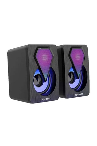 Leerfei Lf-1046 Rgb Led Mini Speaker 2 3 Watt Usb Hoparlör Seti