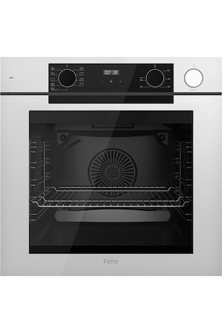 Ferre QEP64CB - SC406-WFA - D064-SA Fryart Artline Steam Beyaz Ankastre Set