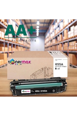 Hp 655a Cf450a Siyah Uyumlu Toner Aa Plus / Color Laserjet Enterprise M652 / M653 / Mfp M681 / M682
