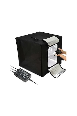 Fototek 80x80cm Ledli Ürün Çekim Çadırı 80x80 Led Işıklı