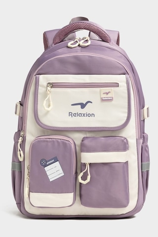 Relaxion Unisex Okul Sırt Gezi Kamp Günlük Öğrenci Sırt Okul Çantası 2469 Lila