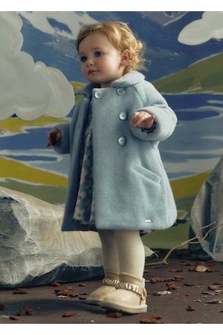 Mayoral Mavi Kız Bebek Mont 2435
