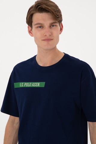 U.S. Polo Assn. Erkek Comfort Fit Bisiklet Yaka Lacivert Tişört 50306904-VR033