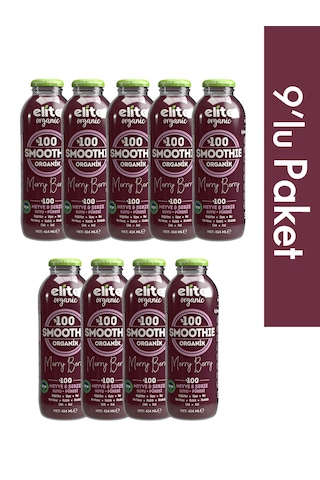9'lu Organik Smoothie Merry Berry 414 Ml