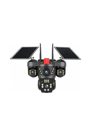 Joysee S4 12mp 4 Kameralı 4g Solar Sim Kartlı Ptz Ip Sesli Akıllı Güvenlik Kamera