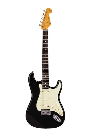 Sx Sst62+ Stratocaster Black Elektro Gitar (Kılıf+Askı+Jak+Pena)