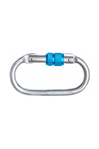 Fixe Symmetric St Screw Gate Kilitli Karabina Silver-blue Gümüş