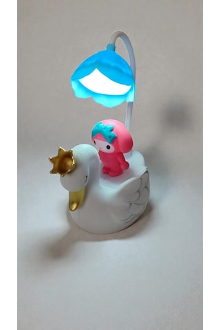 Kuğu My Melody Masa Üzeri Gece Lambası Hediyelik Ürün Boyut:20 10 Cm Çok Renkli