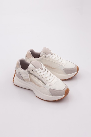 Dgn 83146 Kadin Sneaker Ayakkabi Buz Beyaz