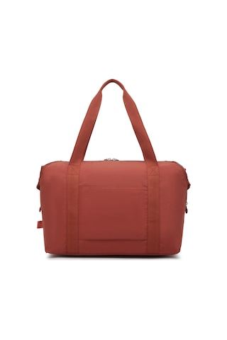 Smart Bags Orta Boy Su Geçirmez Extra Hafif Krınkıl Kumaş El Valizi Ve Spor Çantası Kiremit
