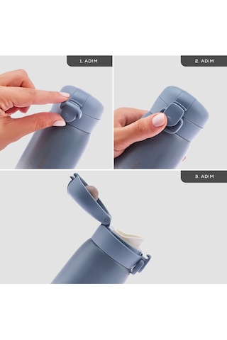 Karaca Skyfall Çelik Sızdırmaz Termos 350 ML Mavi