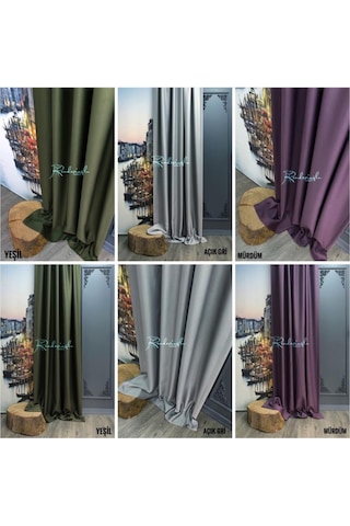 Brillant Blackout Karartma Işık Geçirmez Fon Perde 19 Renk Seçene