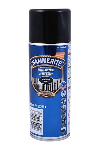 Marshall Hammerıte Sprey Boya Pürüzsüz Siyah 400 ML