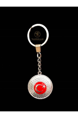 Türk Bayrağı Model Metal Anahtarlık