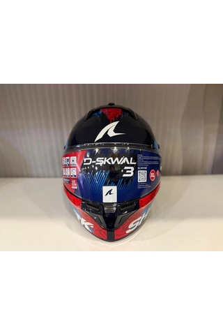 Kask Shark D-skwal 3 Speed-vıb Blue Red Blue Mavi/kırmızı