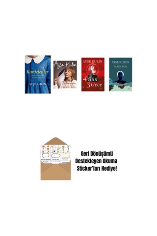 Ayşe Kulin 4 Kitap Set + Okuma Sticker'ları
