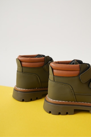 Daxtors Garantili D0cot33 Günlük Ortopedik Çocuk Unisex Soğuk Geçirmez Bot Haki