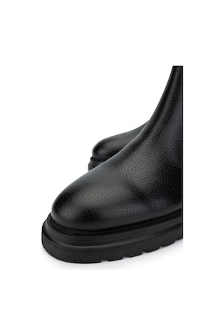 Tamer Tanca Erkek Hakiki Deri Siyah Bot Ayakkabı 205 5474 Erk Ayk Sk24-25 Siyah Siyah