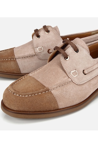 Hotiç Kadın Süet Deri Vizon Bağcık Detaylı Günlük Loafer 01ayh321380a453 01ayh321380a453