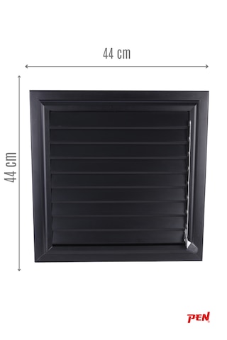 Pen Alüminyum Banyo Wc Havalandırma Menfezi 44x44 Mat Siyah