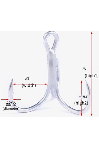 20 Adet/kutu Balıkçılık Üçlü Kanca Döküm Balıkçılık Kanca Yüksek Karbon Çelik Süper Keskin Mukavemetli Karbon Çelik Açı Kanca 12