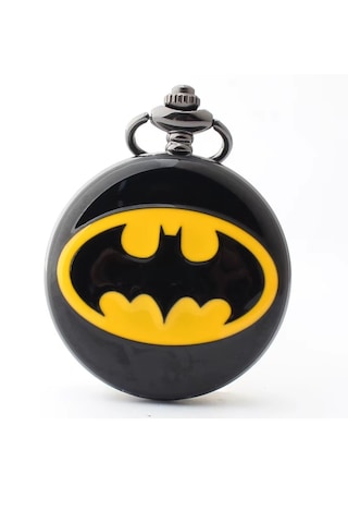 Schulzz Dc Batman Piano Black Köstekli Zincirli Cep Saati