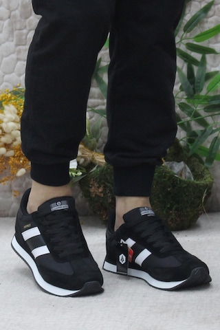 Hammer Jack 101 24985 Siyah Beyaz Erkek Sneaker Ayakkabı 001