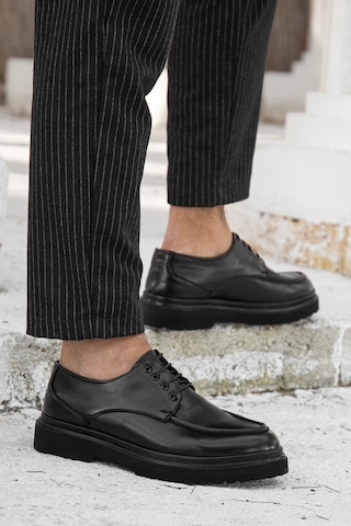 D0181 Günlük Ortopedik Erkek Klasik Ayakkabı Siyah