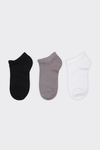 Panço Unisex Çocuk Basic Patik Çorap Set Renkli