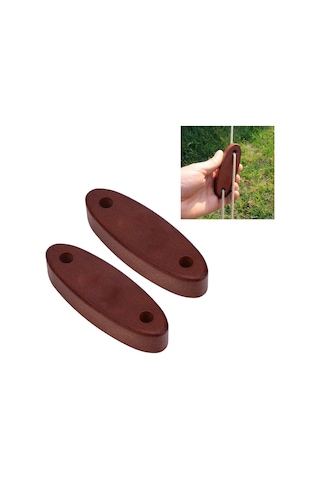 Xindoker 2 Adet Ağaççı Tent Kordon Kilitçigi - Tahta Materyal - Çadır Tenteği - Rope Adjuster - Kamp Çadır Aksesuarı - 8mm Diğer