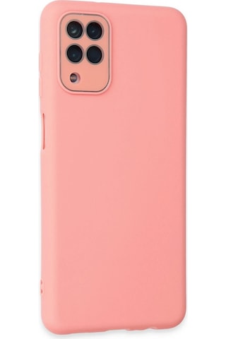 Cosmotex Newface Samsung Galaxy Uyumlu A22 Kılıf Lansman Glass Kapak - Pembe