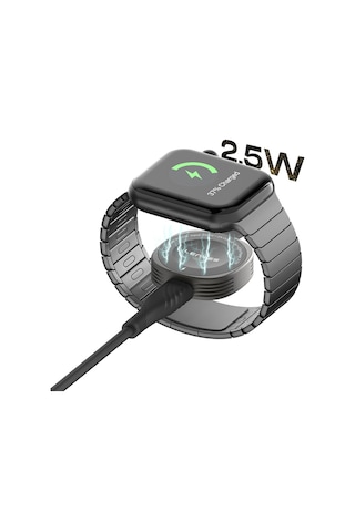 Akıllı Saat Mini Wireless Magnetik Şarj Aleti Lenyes Pw316 2.5w Gri