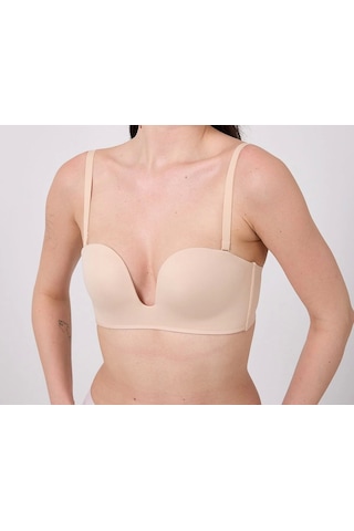 Freshness Msf05 Destekli V Dekolte Lazer Kesim Sütyen Ten